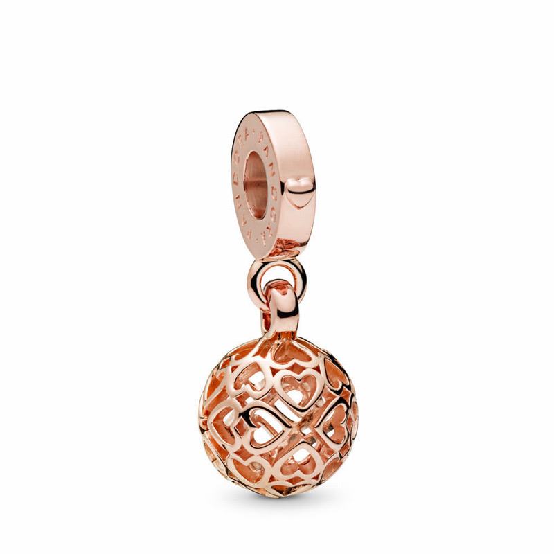 Pandora Rose™ Harmonious Hearts Dangle Charm Clearance NZ (179238-KEO)